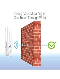 NET DYN   Extensor WiFi de doble correa AC1200 y amplificador de señal de antena para extensor y repetidor WiFi de 5 ghz a Internet a través de su hogar u oficina
