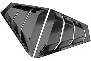 Neopaftu 2PCS Rear Side Window Louvers Compatible with Nissan Altima 2019-2022 Racing Style Air Vent Scoop Shades Cover Accessories Decoration (Gloss Black)