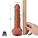 AnFei Hyper Realistic Dildo, Liquid Silicone Dual Layer Adult Toys with Suction Cup, Sex Toys for Masturbation(Total 22.5cm,Insert 17.5cm,Width 4.5cm)