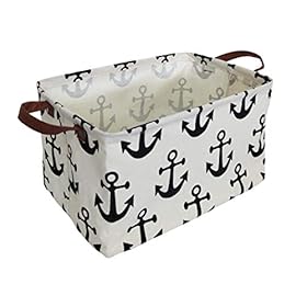 CLOCOR Rectangular Storage Basket,Collapsible Cute Pattern Storage Bin,Waterproof Coating Storage Box with Handles for… 41353nHgCOL. SS280