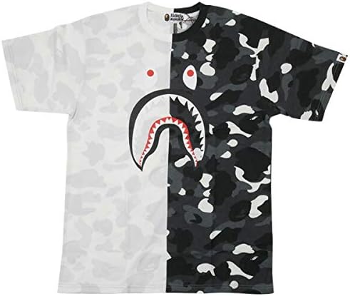 bape black shark tee