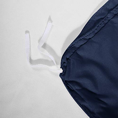 INGALIK Bedding 3 Piece Duvet Cover Set King Size with Zipper Closure Ultra Soft Breathable 100% Washed Microfiber Hotel Luxury Solid Color Collection 3pc (1 Duvet Cover + 2 Pillow Shams) Navy Blue - Thumbnail 5