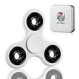 JBYAMUS Fidget Spinner Toy Ceramic Bearings Stress Reducer Perfect For ADD, ADHD, Anxiety Hand Spinner EDC Focus Toy for Kids & Adults (White)