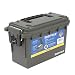 Sheffield 12626 Field Box | Water Resistant Storage | US Army Olive Drab Green Color | Tamper-Proof with 3 Locking Options | Stackable Design Makes for Great Pistol, Rifle, or Shotgun Ammo Storage Box