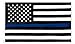 W.E.Saunders&Co. Thin Blue Line Flag 3X5 Nylon Premium
