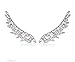 Wings of Angel Ear Cuff Orris Sterling Silver Earring Wrap Stud Set (For Pierced Ear)