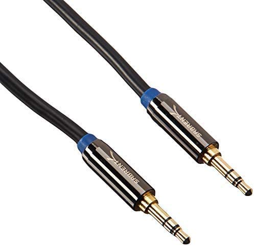SABRENT Aux Cable 3.5mm, 8 Meter Gold Plated Premium Auxiliary Male Audio Cable for Car Phone Sound System Tablet Laptop (CB-AUX8)