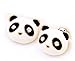 DUOKA Cut Panda Bear Crystal Stud Earrings Vintage Retro Cute White Pave Posts Fashion Jewelry