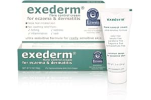 Exederm Ultra Hypoallergenic Eczema Dermatitis Flare Control Cream, NEA Accepted (2 oz tube)