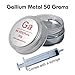 Gallium Metal 50 Grams Melting Metal 99.99% Pure Ga Liquid Metal