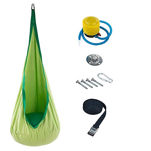 Sensory Jungle Hanging Pod Chair with Cushion Therapy Swing Seat