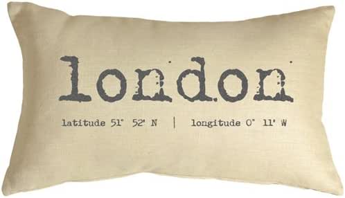 Amazon Com Pillow Decor Coordinates City Throw Pillow London