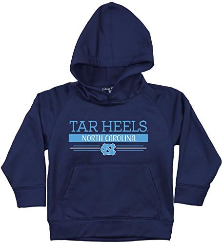 NCAA North Carolina Tar Heels Toddler Active Poly Hood, 5/6 Tall, Navy