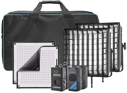 Amazon Com Westcott Flex Cine Wireless Wired Dmx Rgbw 2 Light Gear Kit Us Ca Plug 1 X 1 For Filmmakers Content Creators And Video Production 97 Cri Water Resistant Ip64 Camera Photo