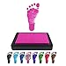 ReignDrop Ink Pad For Baby Footprint & Handprint - Creates Impressive Long Lasting Keepsake Stamp for Infant & Kids. Smudge Proof, Easy to Wipe Off Skin, Safe & Gentle Acid Free(Pink)