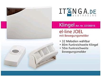 Funkklingel Modell el-line mit Bewegungsmelder 920730