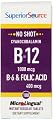 Superior Source No Shot Vitamin B6/Vitamin B12/Folic Acid Nutritional Supplements, 100 Count