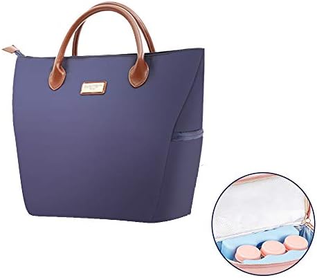 Breast Pump Bag- Breast Feeding Mom Work Pump Bag with Cooler Pockets Fits Most Major Pumps Including Medela and Spectra Breastpump