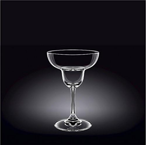 Wilmax Crystalline Set Of 6 Margarita Glasses 9.5 Oz | 280 Ml | Professional Quality | Dishwasher Safe| Lead Free | Ultra Clear | Wl-888031/6A