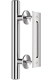 Premium Stainless Steel Modern Barn Door Handle 12