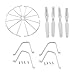 Kingtoys Spare Parts for Syma X5UC X5UW RC Quadcopter Drone, 4pcs Propellers, 4pcs Protection Frames, 4pcs Landing Gear