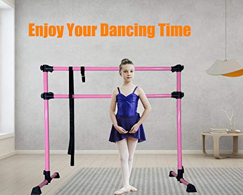 FC FUNCHEER Adjustable Ballet Barre,Portable Dance bar,Fitness Equipment for Dance & Balance Excercise,Super Sturdy for Balance Workout,Weight Limit 250 LBS - Thumbnail 7