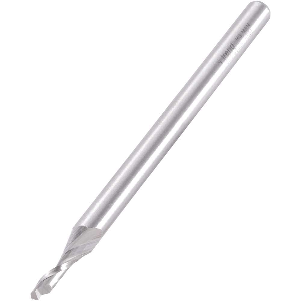 Trend Professional Helical Plunge Cutter, 8mm Shank, 5mm Cut Diameter & 14mm Cut Length, High Speed Steel, 50/50X8MMHSSE