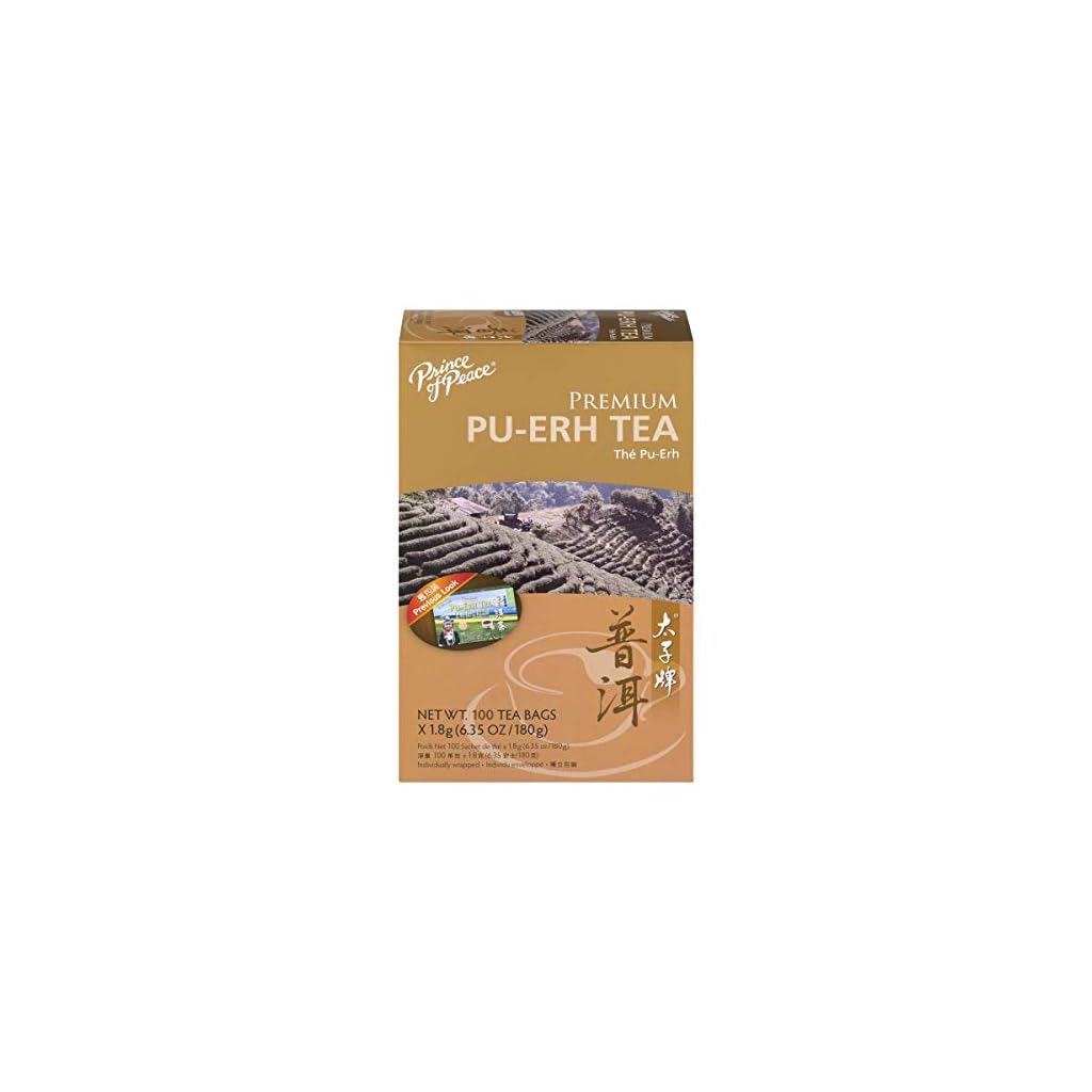 Prince of Peace Premium PuErh Tea with 100 Tea Bags 3 Pack Top