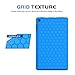 MoKo Case for All-New Amazon Fire HD 8 Tablet (7th/8th Generation, 2017/2018 Release) - [Honey Comb Series] Light Weight Shock Proof Soft Silicone Back Cover [Kids Friendly] for Fire HD 8, Blue