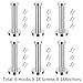 EBOOT 6 Pieces Stainless Steel Wall-Mount Robe Hook Coat Hook Towel Wall Hook, Brushed Nickel (4 Inch, Silver)