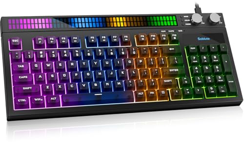 SABLUTE Quiet 94-Key RGB Gaming Keyboard