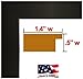 US Art 24x32 Flat Black 1.25 Inch Wide, Smooth Wrapped Wall Decor Picture Poster Photo Frame