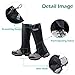 Azarxis Hiking Gaiters for Outdoor Camping Running Walking Backpacking Women Men Ankle Leg Guard Boot Legging Cover Snow Lightweight Waterproof Durable Wrap Mountain Hunting Climbing (Dark Grey, L)