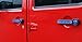 Opar Blue Door Handle Exterior Push Button Cover Trim for 2007 - 2018 Jeep JK Wrangler & Unlimited - Set