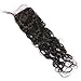 FDshine Water Wave Silk Closure 4x4 Free Part Brazilian Silk Base Closure with Baby Hair Invisible Knots (14