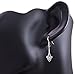 Chuvora 925 Sterling Silver Long Drop Trinity Celtic Knot Symbol Irish Jewelry Dangle Earrings for Women, 1.45 inches