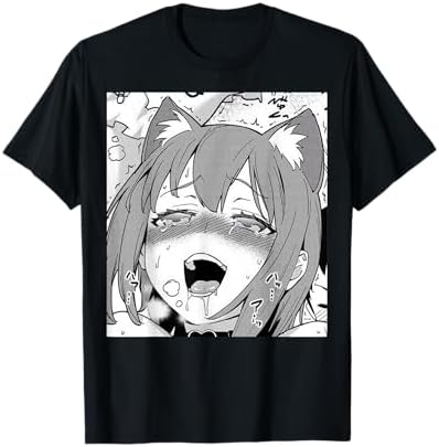 ahegao dress shirt Ahegao Manga Collage Beach Wear Aloha Style For Men And Women Button Up Hawaiian Shirt