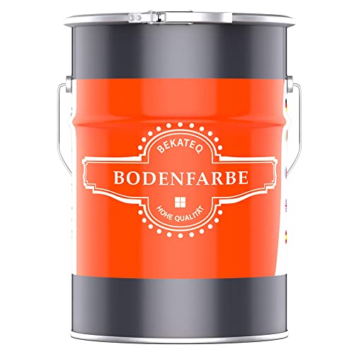BEKATEQ Betonfarbe Betongrau 2,5l Bodenbeschichtung & Fußbodenfarbe für außen & innen I Bodenfarbe, Betonversiegelung & abriebfester Bodenbelag für We
