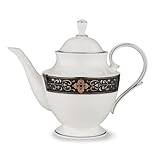 Lenox Vintage Jewel Platinum Banded Bone China Teapot