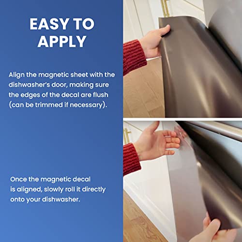 McNick & Company Stainless Steel Dishwasher Cover (23" x 28" Sheet) — Brushed Silver