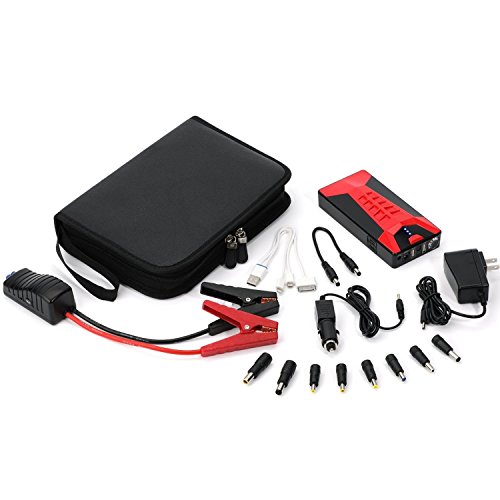 Brightech - SCORPION Portable Car Battery Jump Starter with SmartJump Technology - Combination Handheld Jump Box and Battery Charger for Electronics and Mobile Devices with Carrying Case - Crimson Red Automotive, Replacement Parts, Batteries & Accessories