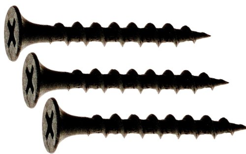 Grip-Rite 2CDWS25BK 6-by-2-Inch Coarse Thread Drywall Screws with Bugle Head, Black, 25-Pound Bucket