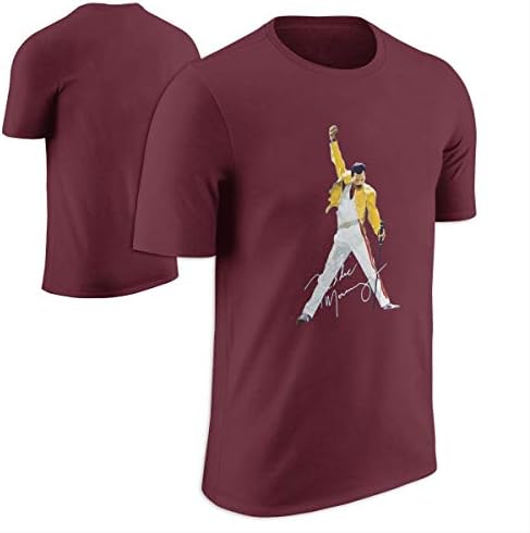 WPAD Men's Queen Band Freddie Mercury Autograph Sign T-shirt