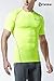 TSLA Men's UPF 50+ Quick Dry Short Sleeve Compression Shirts, Athletic Workout Shirt, Water Sports Rash Guard, BLM Edition Guard Neon Yellow, Large