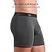 DAVID ARCHY Men's 3 Pack Underwear Soft Comfy Breathable Bamboo Rayon Basic Boxer Briefs No Fly (Dark Gray,M)