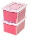 IRIS 4-Piece Letter and Legal Size File Box Storage, Clear