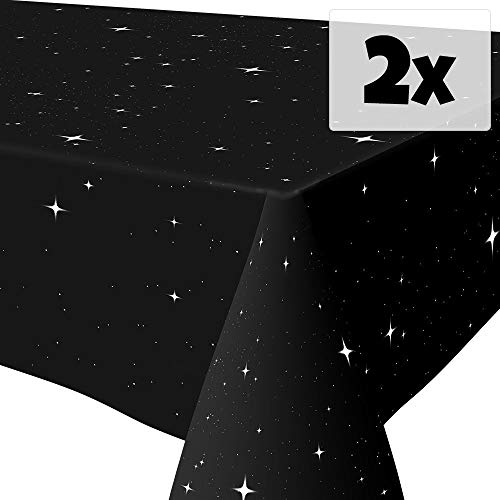 4135YoKn6KL Space Party Tablecovers (2), Space Table Settings, Star Wars Party Supplies, School Events - Image 5