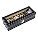 Tonando Watch Box for Men,6 Slot Watch Display Case Organizer Jewelry Storage Black