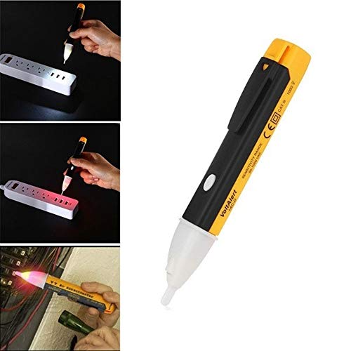 Carrfan Digital AC Voltage Tester Pen Detector Electricity Detector Test Pencil with LED Light Volt Alert Pens Hand Tools Accessories