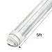 WYZM LED Tube Light,R17D 5FT 24W F60T12/CW/HO,Vending Cooler Freezer Fluorescent Replacement (10-Pack 5500k)